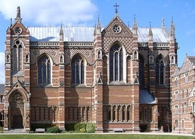 Keble College Chapel is an example of the Gothic Revival architecture favored by the ritualist movement.