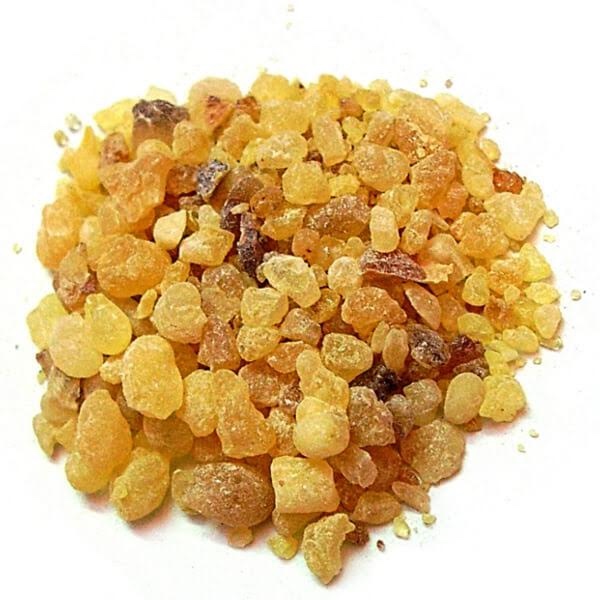 上图：乳香（Frankincense）是由乳香属植物印度齿叶乳香（Boswellia serrata）、也门乳香（Boswellia frereana）、苏丹纸皮乳香（Boswellia papyrifera）和索马里神圣乳香（Boswellia sacra）产出的含有挥发油的香味树脂，古代的集散中心是以示巴王国为中心的也门地区。美索不达米亚和埃及都广泛使用乳香，但乳香的产量不高，所以十分昂贵，是骆驼商队贸易的主要商品。素祭只用少量的乳香。